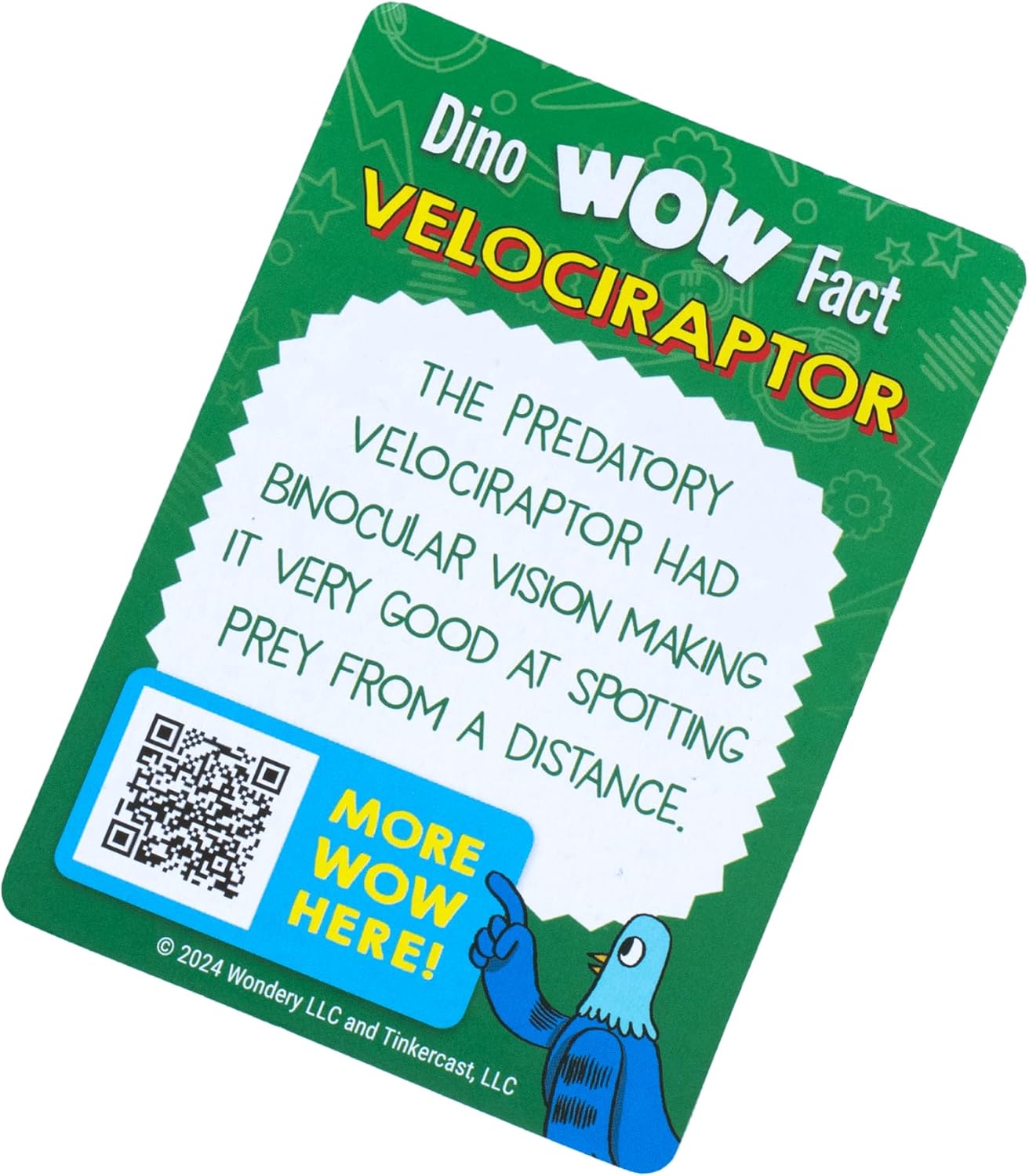 Wow in The World Soft Jumbo Velociraptor | Kids Play Dinosaur | Learning Through Play | Includes Dinosaur Toy and Fun Fact Card