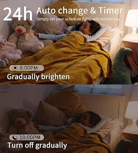 Miniatura 5 de Matter - Bombillas inteligentes, bombillas WiFi de 2.4 G que cambian de color, sincronización de música, 9 W800 lm, bombilla Bluetooth funciona con