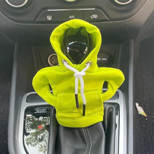 Funda para palanca de cambios de automóvil, sudadera con capucha con perilla de palanca de cambios de automóvil, funda para pomo de palanca de