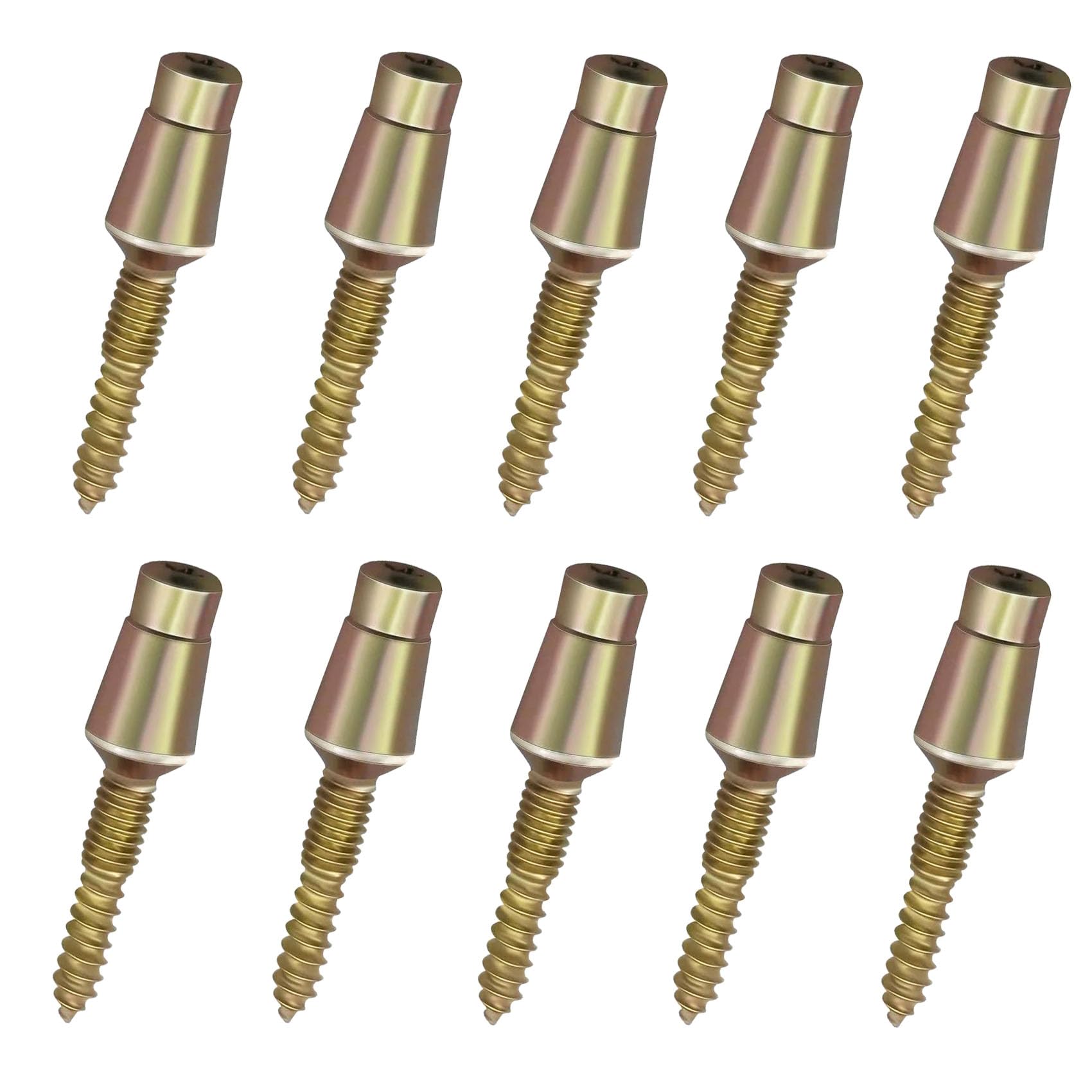 Door Hinge Security Screws, Tamper Resistant Door Hinge Pins, Door Pins, Security Fittings, Screw Studs, 1.75 x 0.38 x 0.38 Inches, 10-Pack