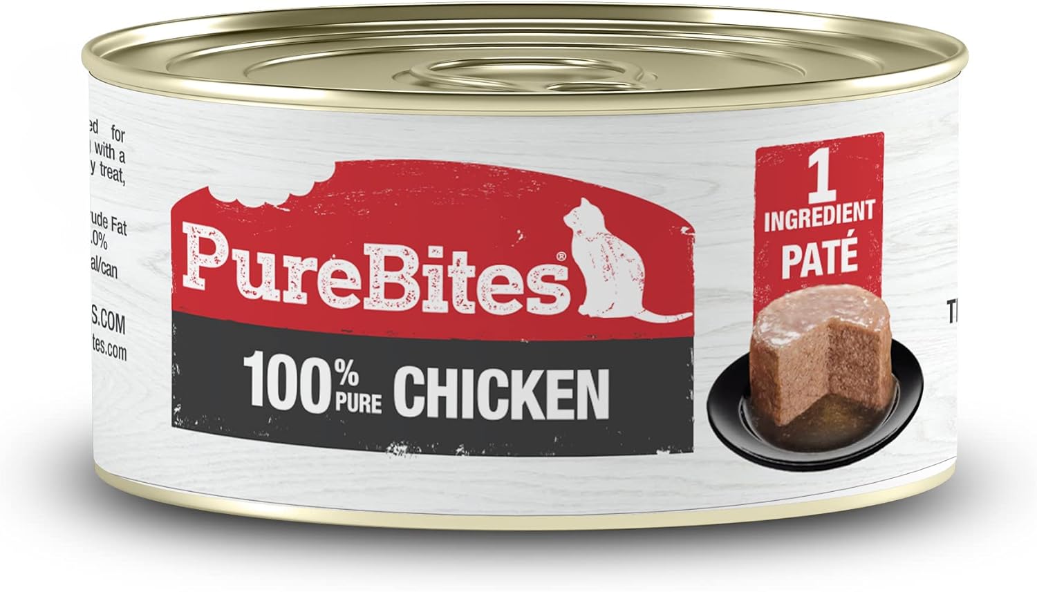 PureBites 100% Pollo Pate Gato 2.5oz lata 12 unidades