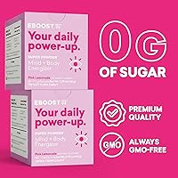 Vista 4 de EBOOST Super Powder Drink Mix - Pink Lemonade 0.2 oz 20 Pack Hydration Energizer Electrolytes Powder - 13 Vitamins & Minerals - 110 mg Caffeine - 0