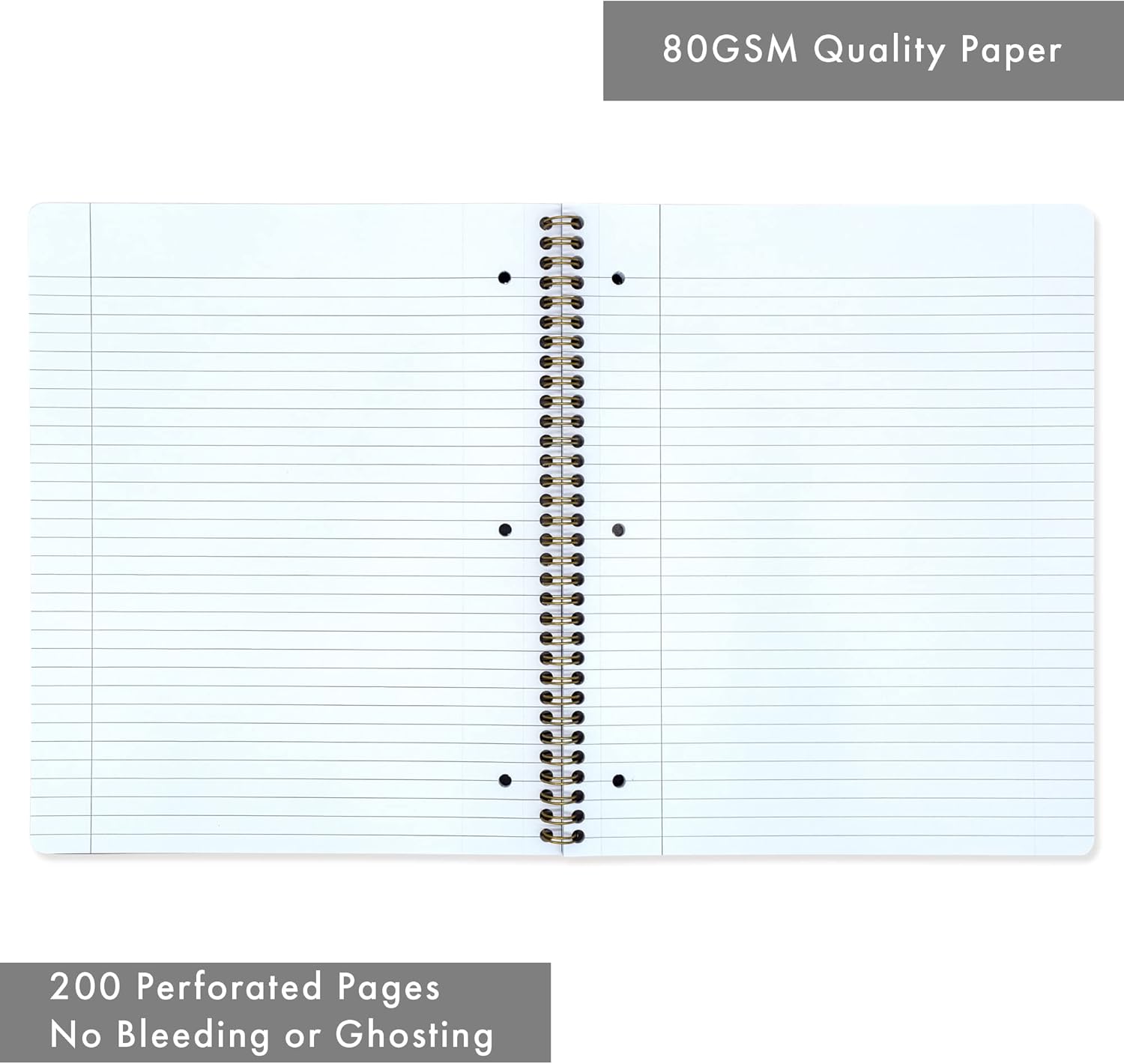 Pukka Pad, Letter Size Rochelle & Jess Jotta Notepad 3 Pack – 11 x 9.2in – Twin Wire Bound Notebook with 200 Pages of 80GSM Paper – Features 3-Hole Punch Margins and Perforated Edges
