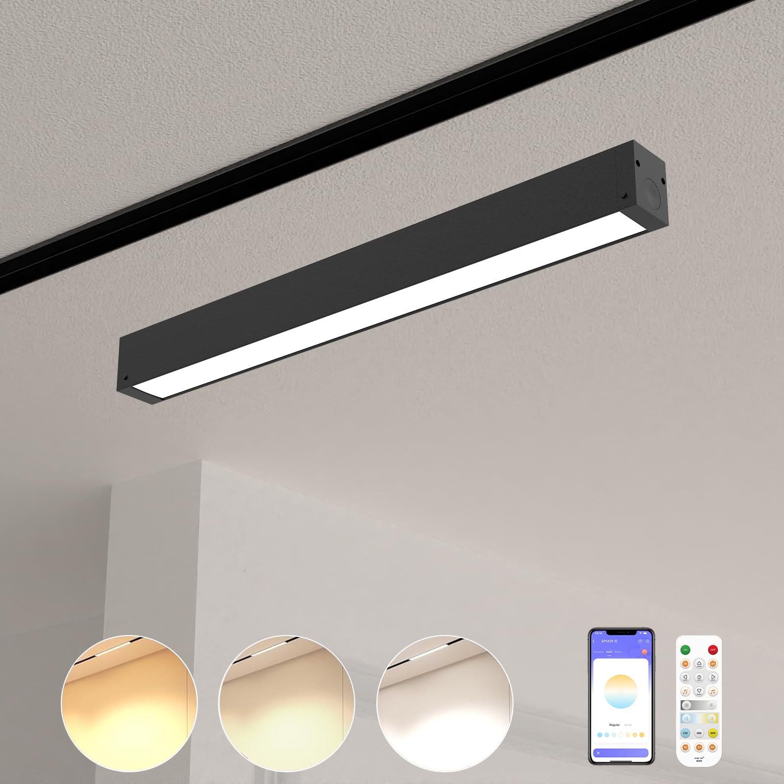 Hengsense Magnetic Floodlight Track Head, 24V 15W LED Lamp for