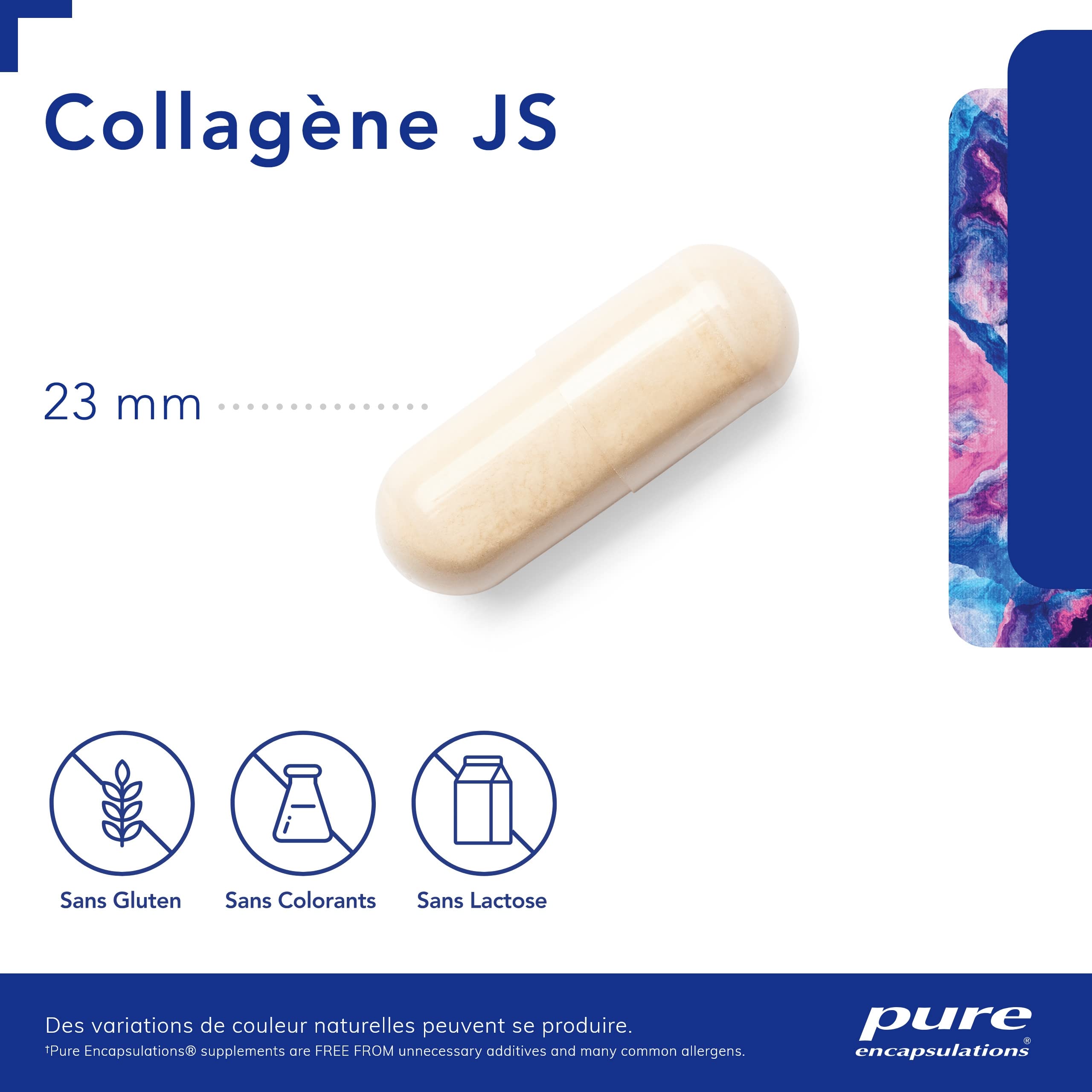 Pure Encapsulations - Collagen JS - Pour l'Absorption Efficace du Collagene - 60 Gélules