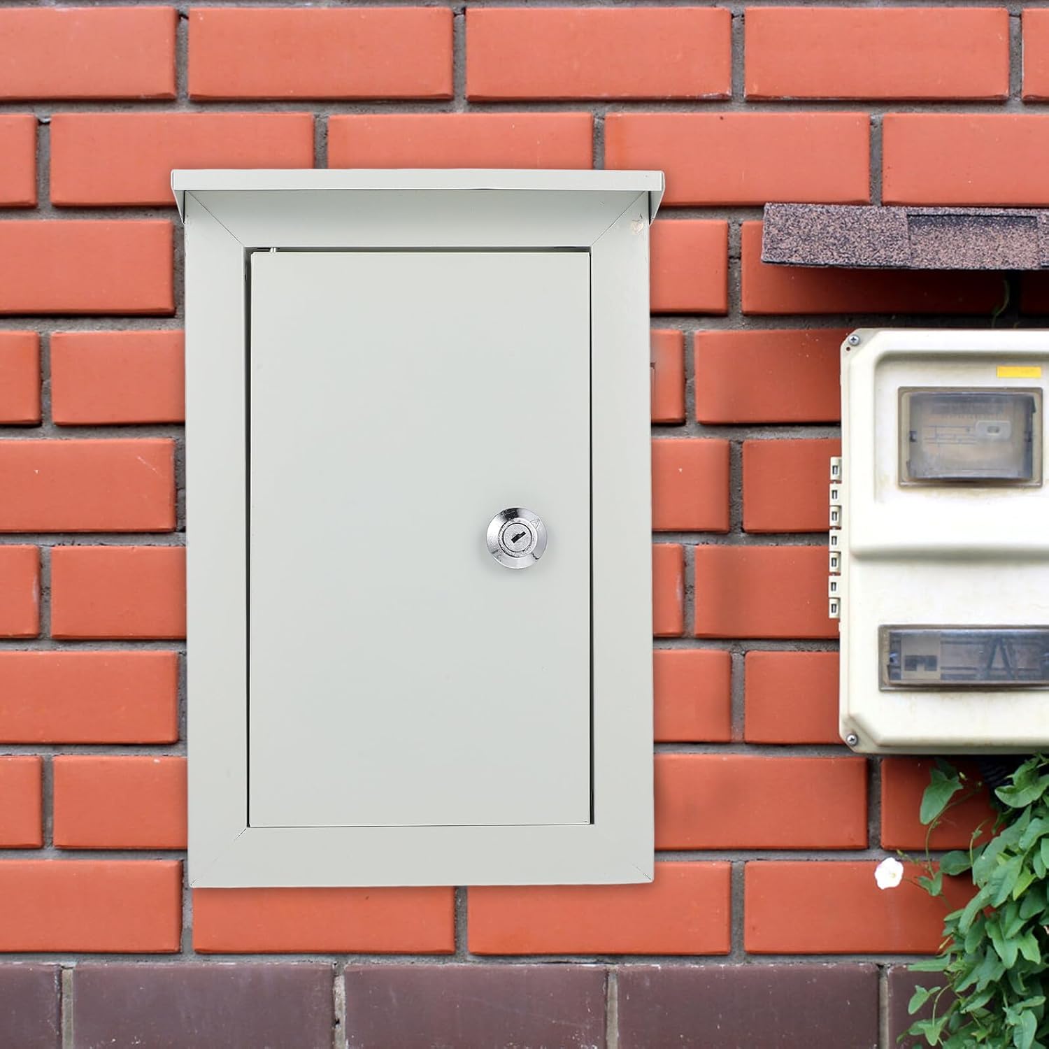 VALICLUD Outdoor Weatherproof Metal Electrical Box Wall-Mounted Breaker Project Enclosure Case for Power Distribution and Circuit Protection