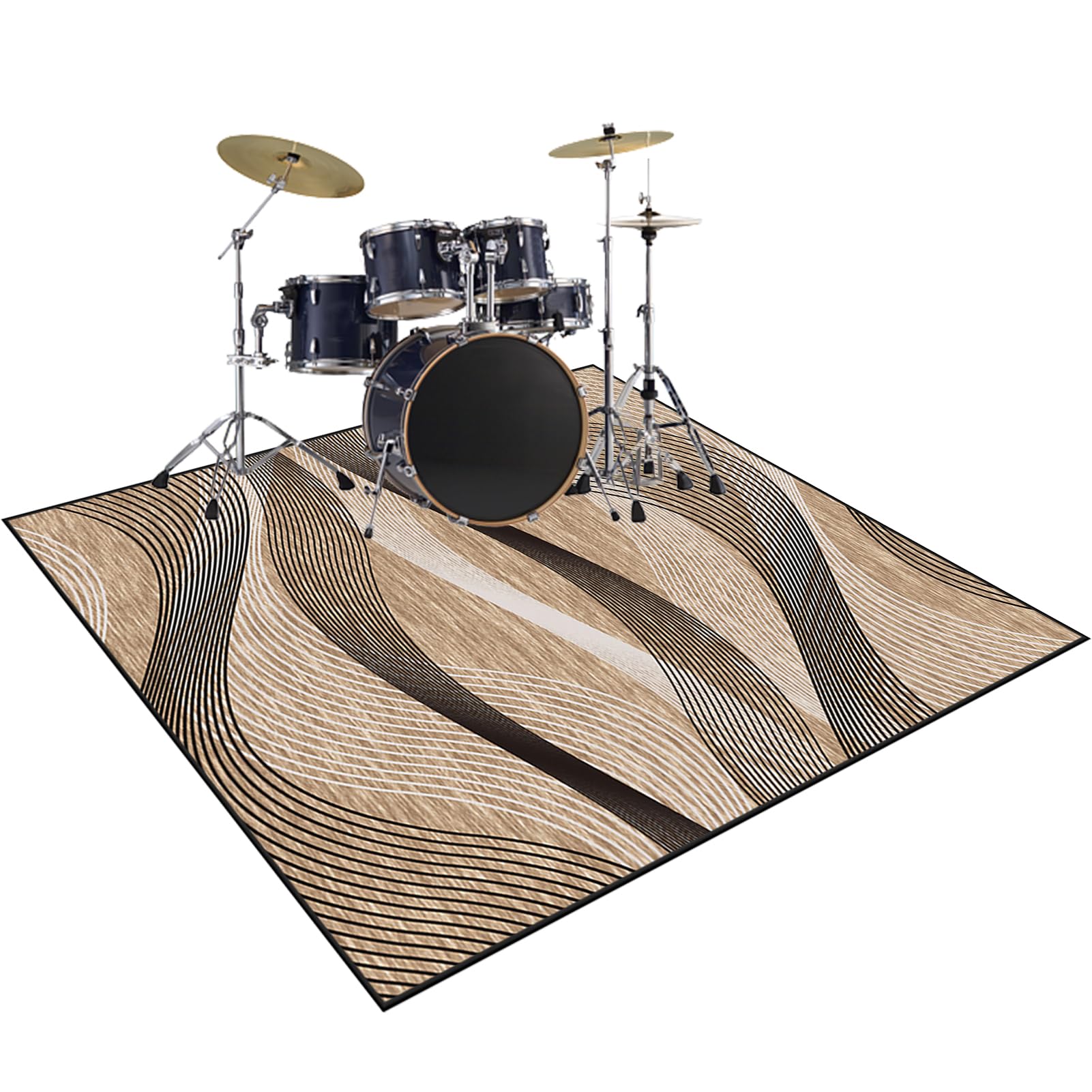 180 x 140 cm Mata akustyczna do perkusji - Mata perkusyjna i perkusyjna - dźwiękoszczelna mata bębnowa - bęben Jazz Elektroniczna mata perkusyjna do Kasjer i innych instrumentów