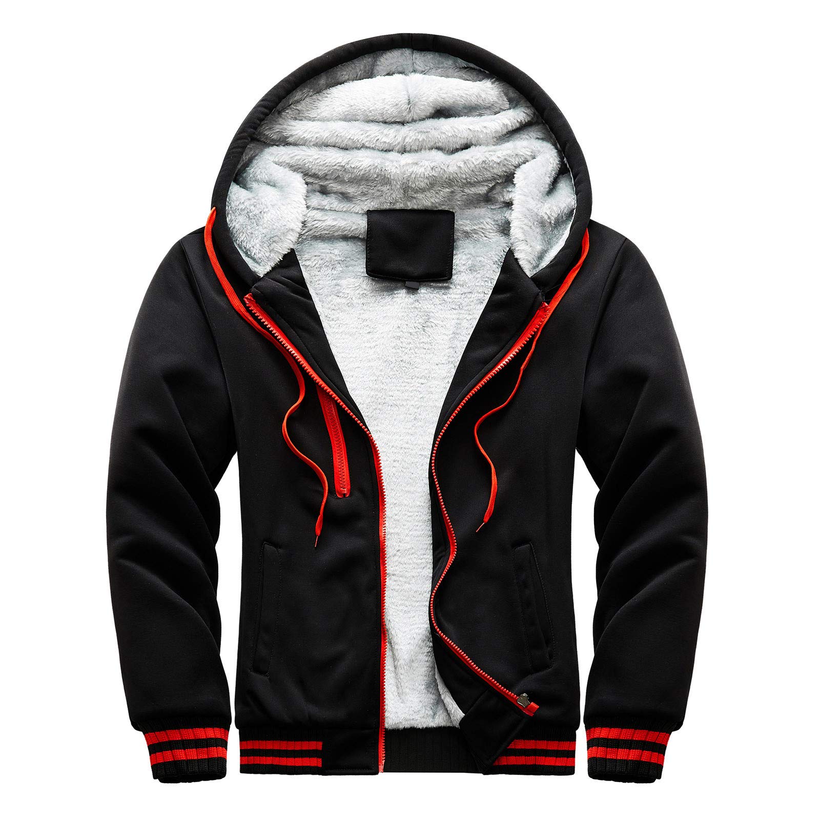 Generisch Leichte Strickjacke Damen Sommer Men s Jackets Winter warm Villus Reißverschluss Pulli Outwear-Mantel