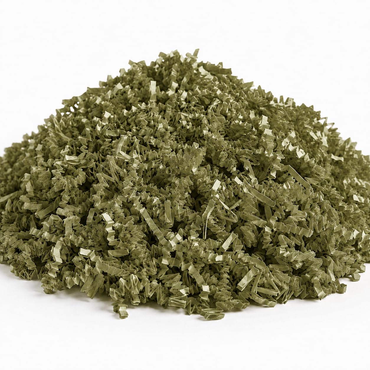 Olive Green Crinkle Cut Paper Shred by Glownary – 10 Pounds, Paper, Olive Green, Model 442cc10olive