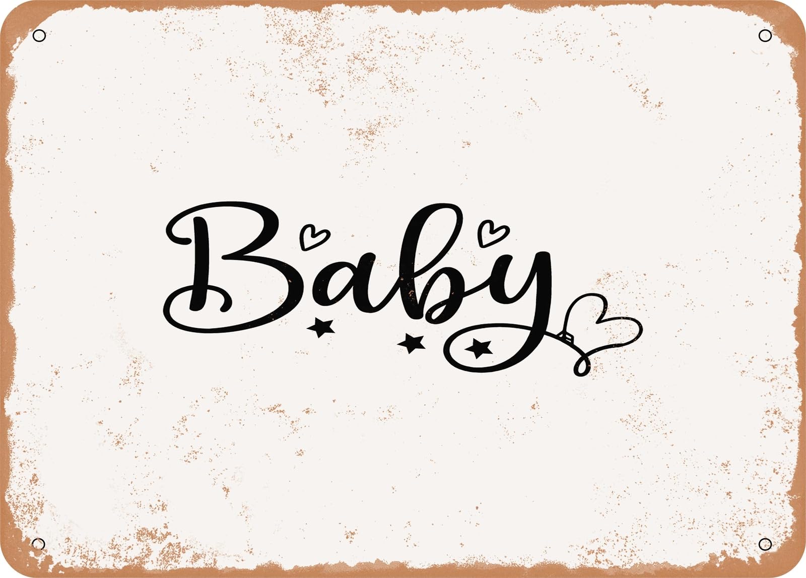 Metal Sign - Baby - Vintage Look Sign home decor