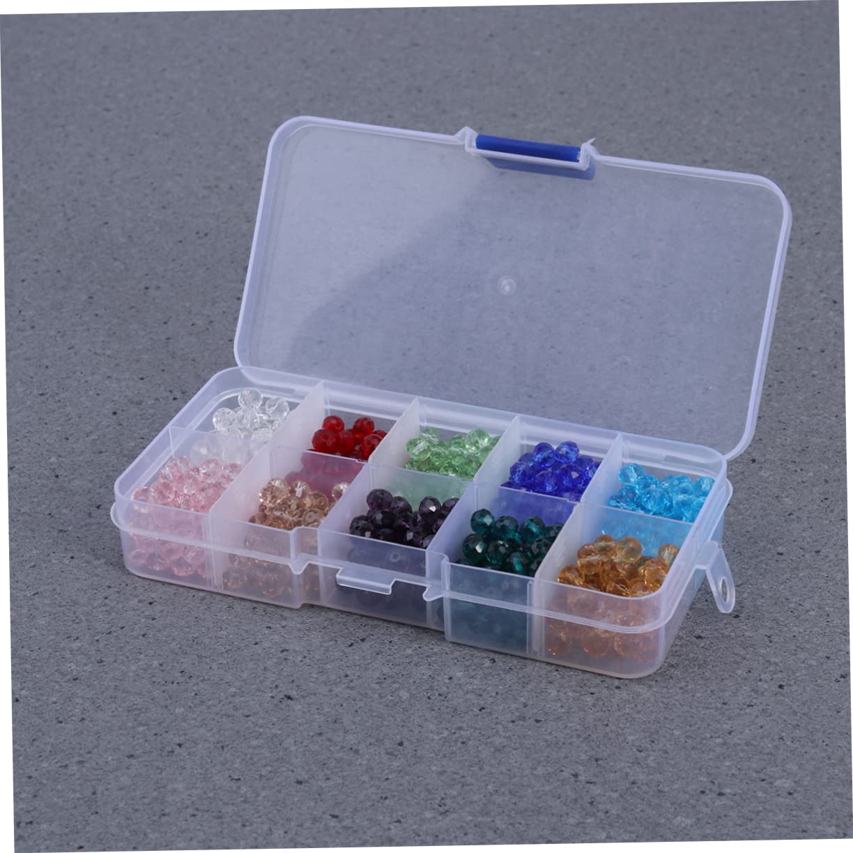 VILLCASE 1500piezas Abalorios De Cristal Briolette De Perfectos Para Fabricación De Joyas y Manualidades Con Caja De Almacenamiento
