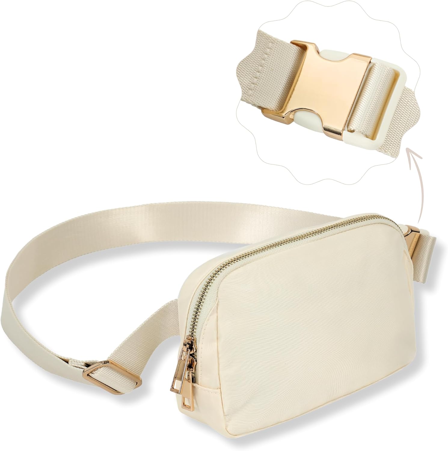 FORZAROCKET Plus Size Fanny Pack | XL Extended Strap 70" | Gold Hardware | Women Crossbody Belt Bag - Image 4