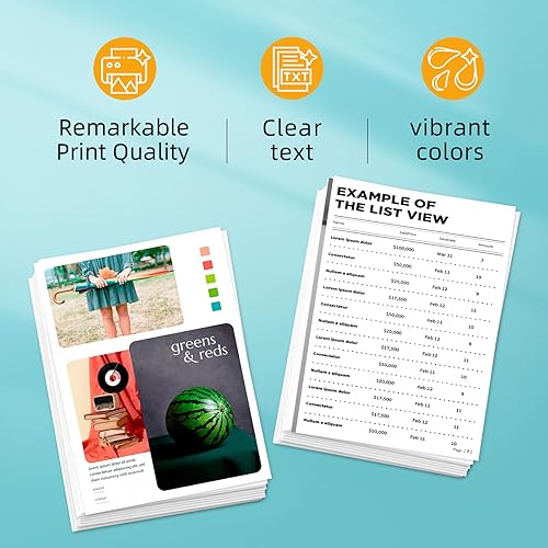 Miniatura 5 de 64XL - Cartuchos de tinta negros y de color compatibles con HP 64XL, paquete combinado de cartuchos de tinta compatibles con HP 64, tinta compatible