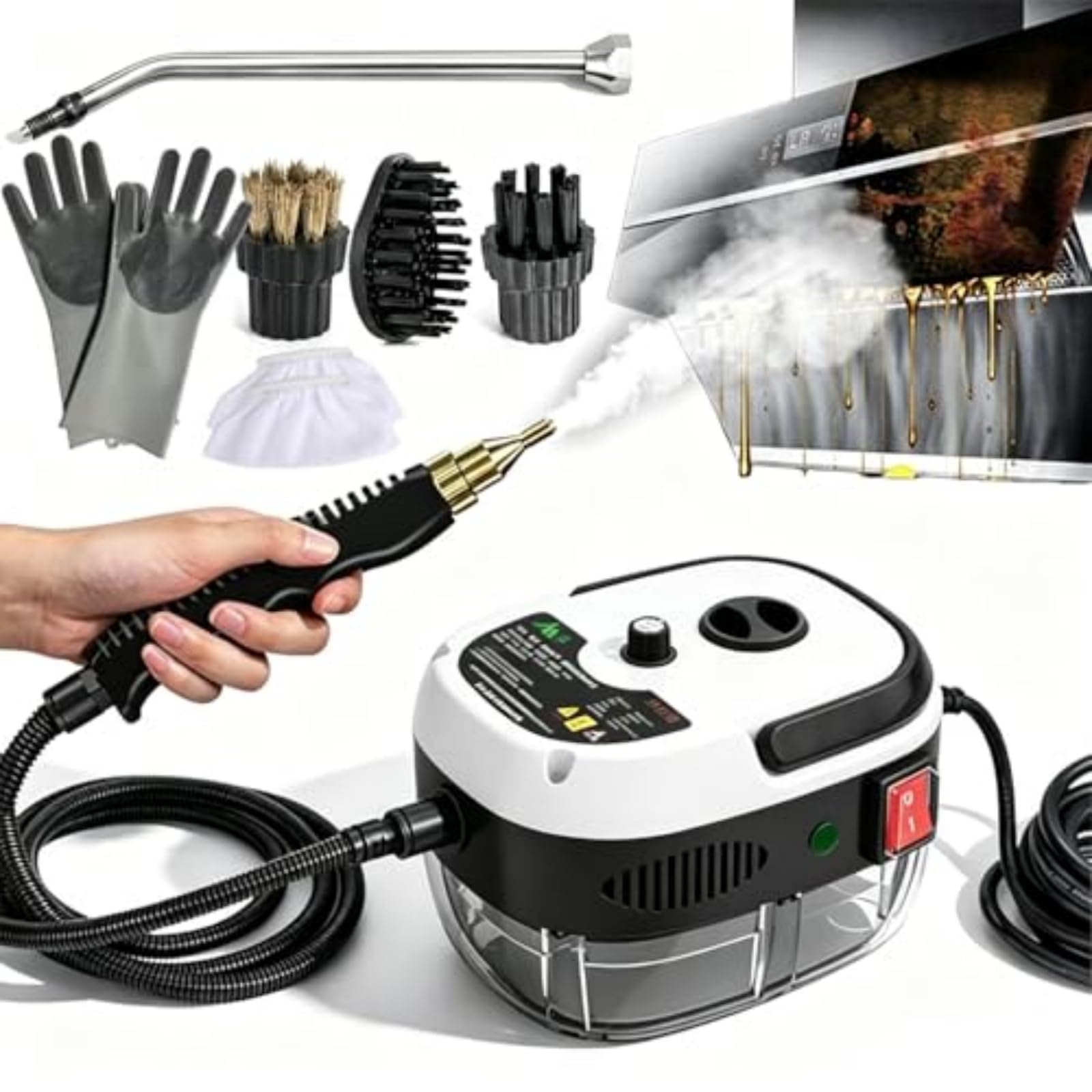 GXQKLSV 2500W Handheld High Pressure Steam Cleaner
