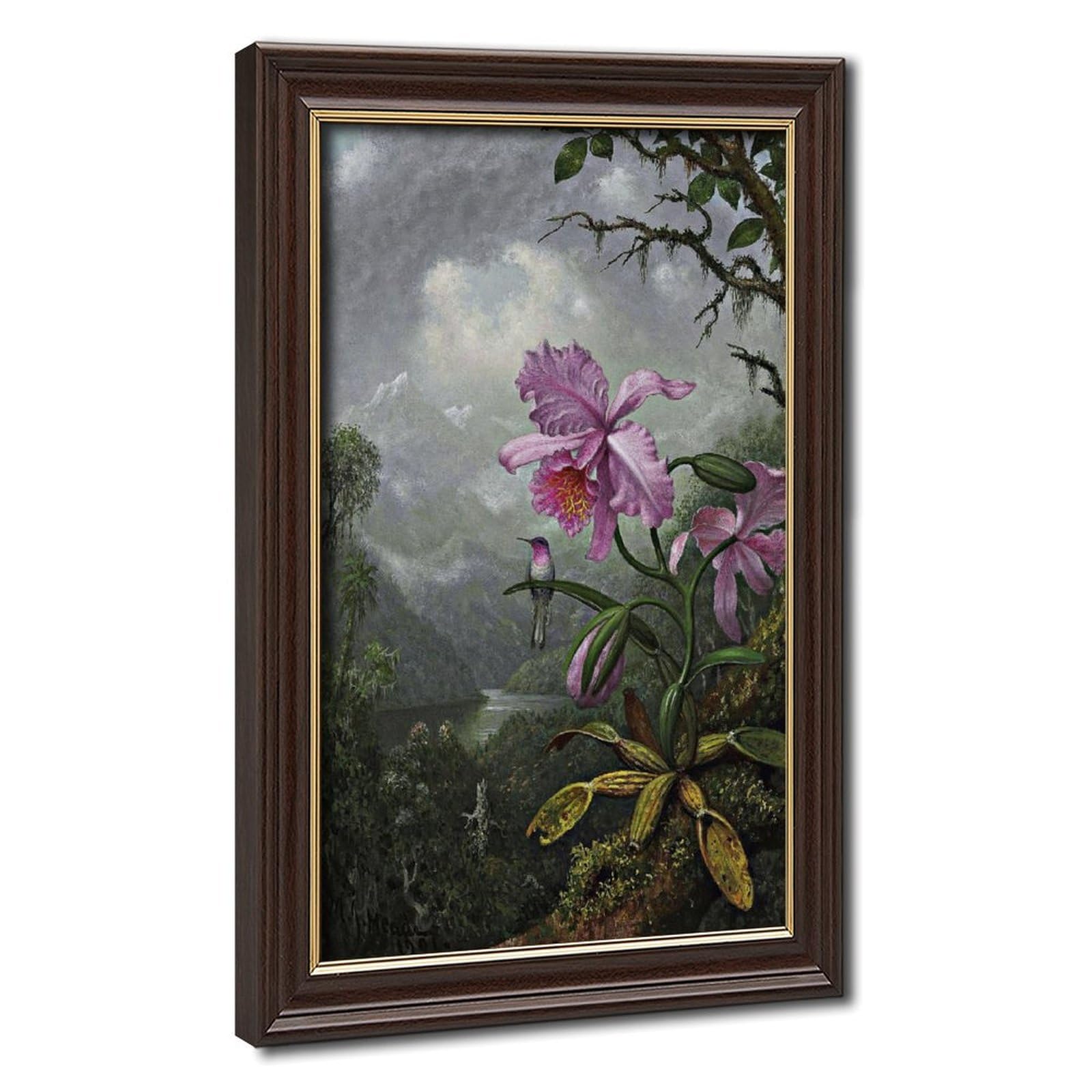 Cadre à suspendre colibri et orchidée décoration murale de salon - 8