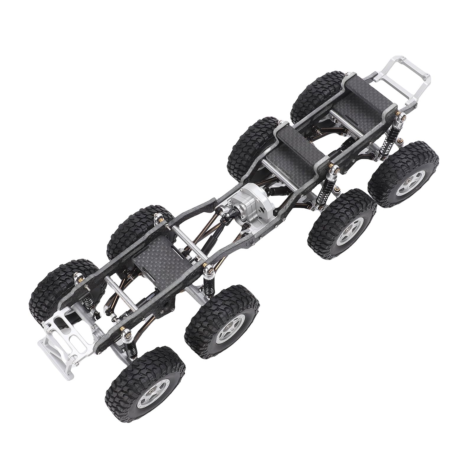 Pongnas Wymiana Ramy Podwozia Samochodu RC z Włókna Węglowego dla Axial SCX24 – Zestaw Montażowy Niskocentralnego Podwozia 8x8 – Lekka, Sztywna Konstrukcja z Włókna Węglowego i Stopu – Pasuje do