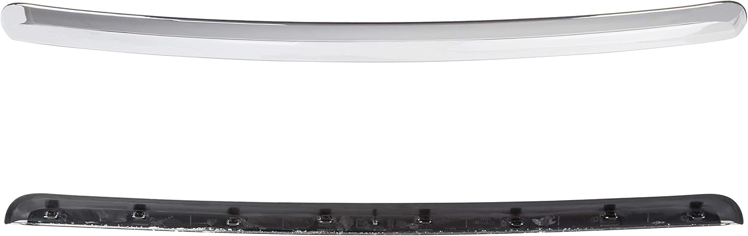 ECOTRIC Truck Hood Molding Trim Moulding Compatible with 2007-2013 GMC Sierra 1500 2500HD 3500HD Replace for GM1235109 10385156 (Without Chrome Grille)