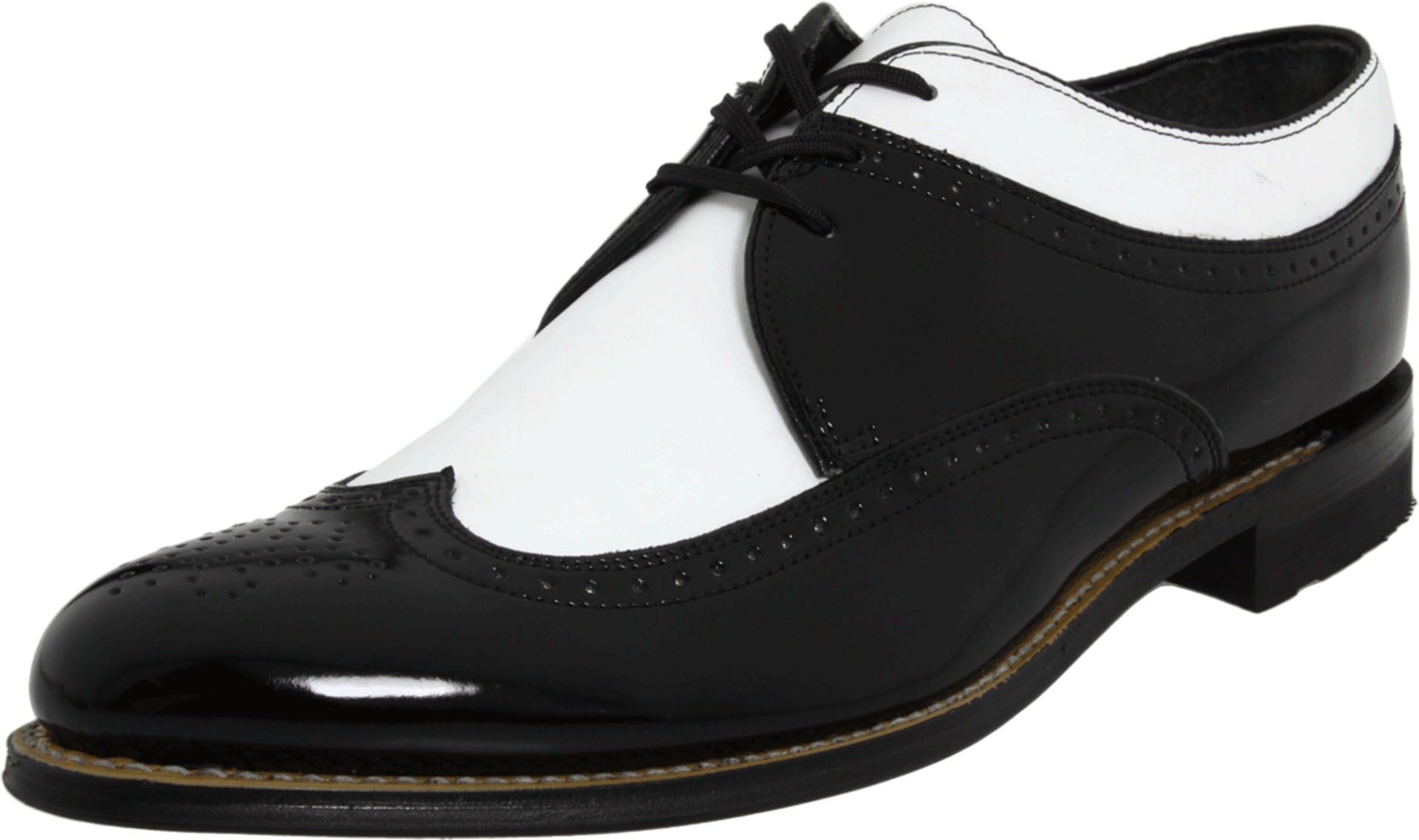 black and white dress shoes men's