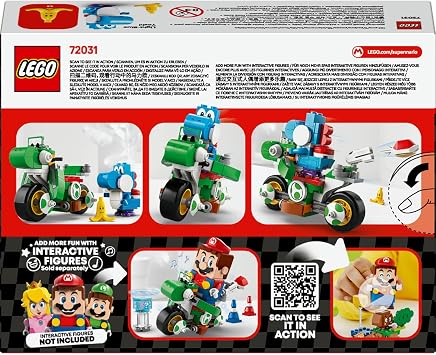 LEGO Super Mario: Mario Kart – Yoshi Bike 72031, Creative Toy Making Set for Boys and Girls and Gamers 7 and Over, Birthday Gift for Gamers (133 Pieces)