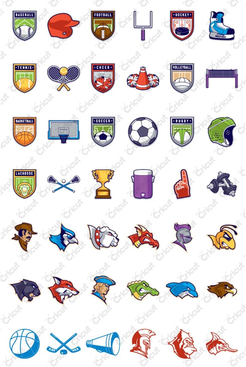 Cricut Everyday Cartridge, Team Spirit