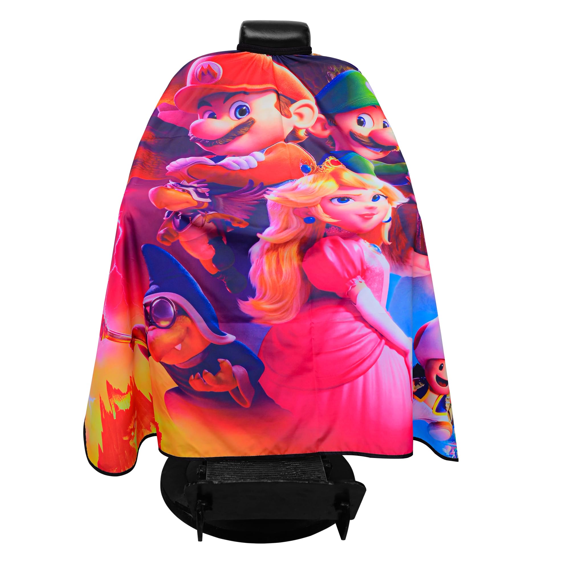 Regale Barber Supply Super Mario All-Stars Edition Barber Cape, Professional Barber & Salon Cape, Barber Haircut Waterproof Cape Cover for Children,
