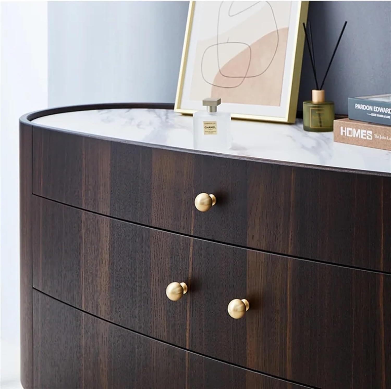 Solid Brass Furniture Kitchen Handles Nordic Gold Ball Shape Drawer Knobs Cabinet Door Cupboard Wardrobe Dresser Pulls Knobs 1Pcs (Color : 6 Brass 30mm)