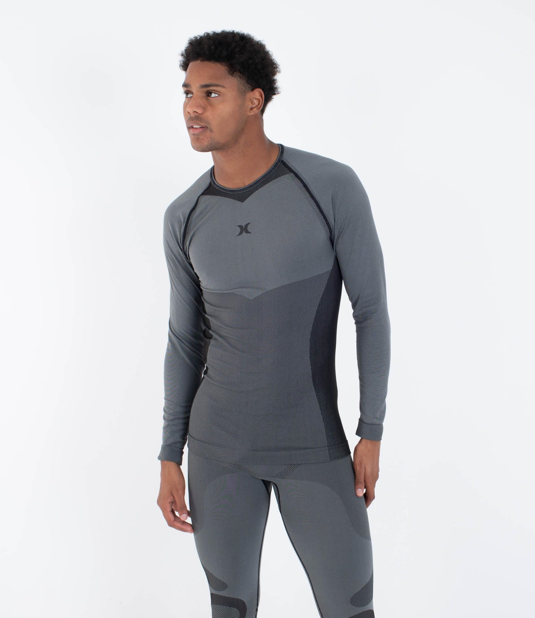 Hurley Men's Thermal Shirt - Heat Carbon Camiseta Hombre