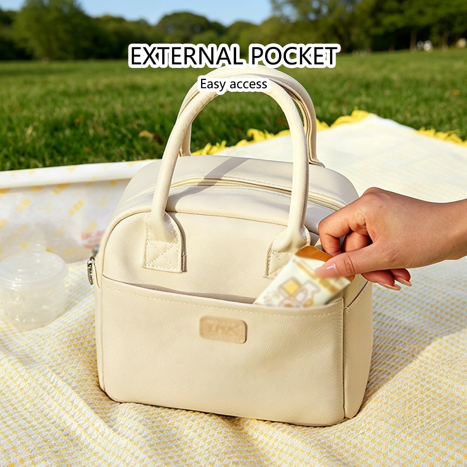 Bolsa Térmica for El Almuerzo, Bolsa for El Almuerzo de Gran Capacidad, Impermeable, Con Bolsillo Exterior Y Asas Reforzadas, Ideal for El Trabajo