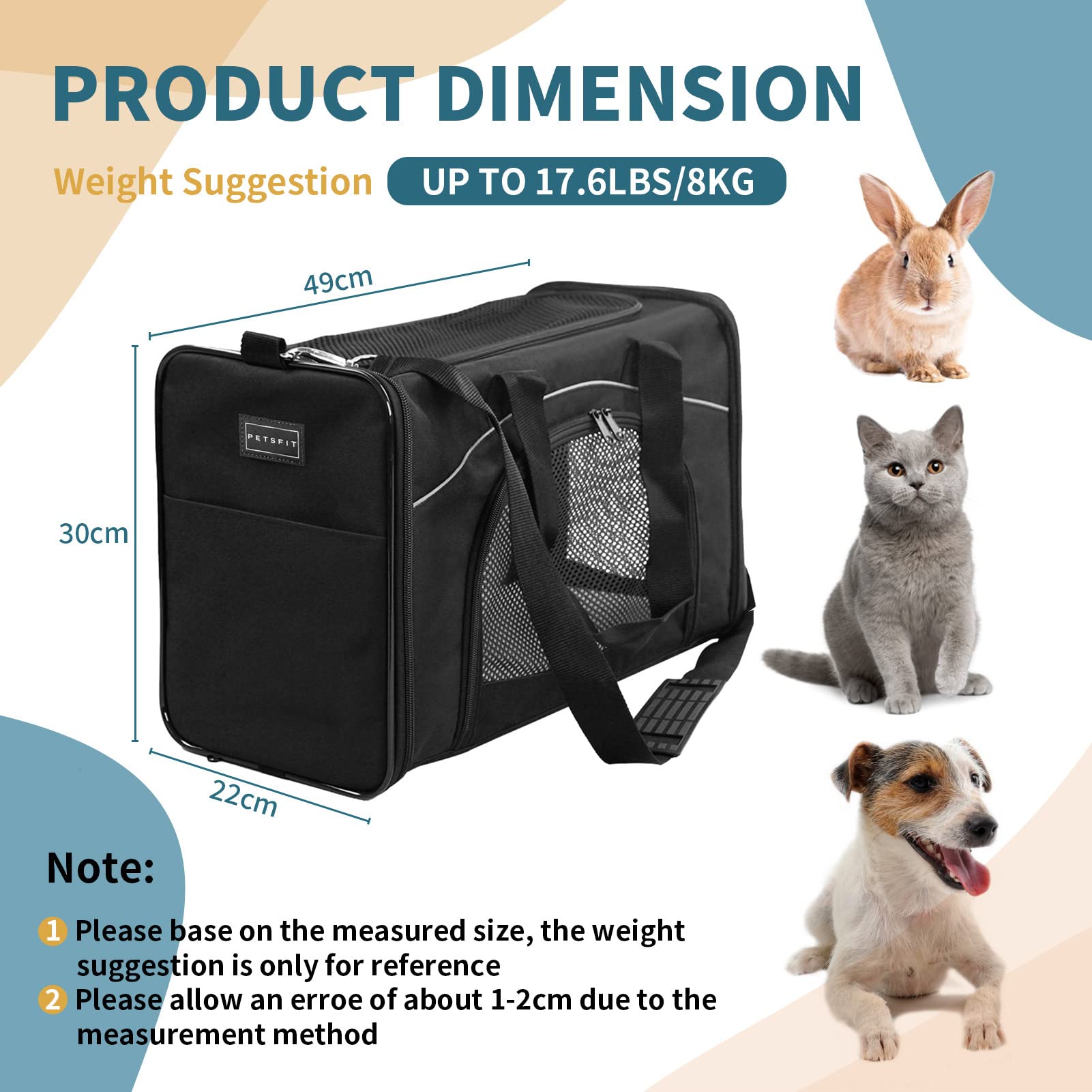 lufthansa pet carrier dimensions