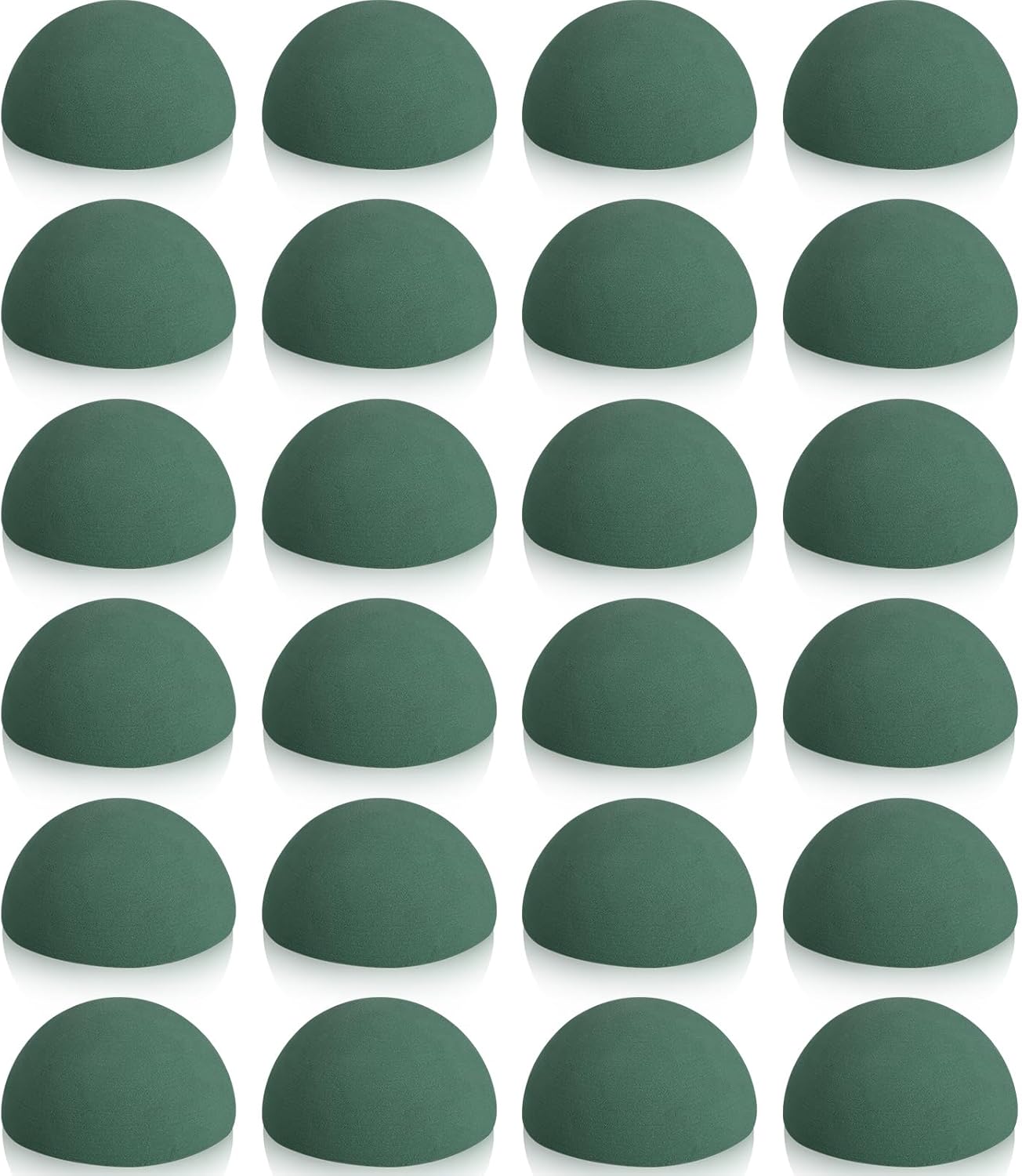 Frienda Floral Dry Foam Half Ball 24 Pack Green Floral Foam