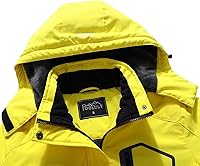 Vista 5 de Pooluly - Chaqueta de invierno para esquísnowboard para mujer, con capucha, impermeable, rompeviento