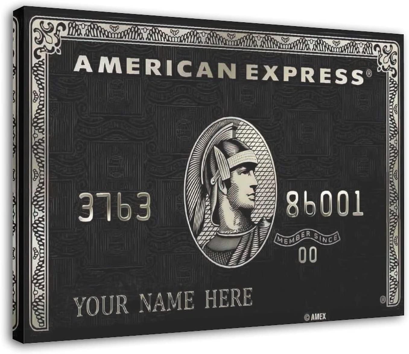Amazon.co.jp: American Express カードプリントポスター キャンバス 