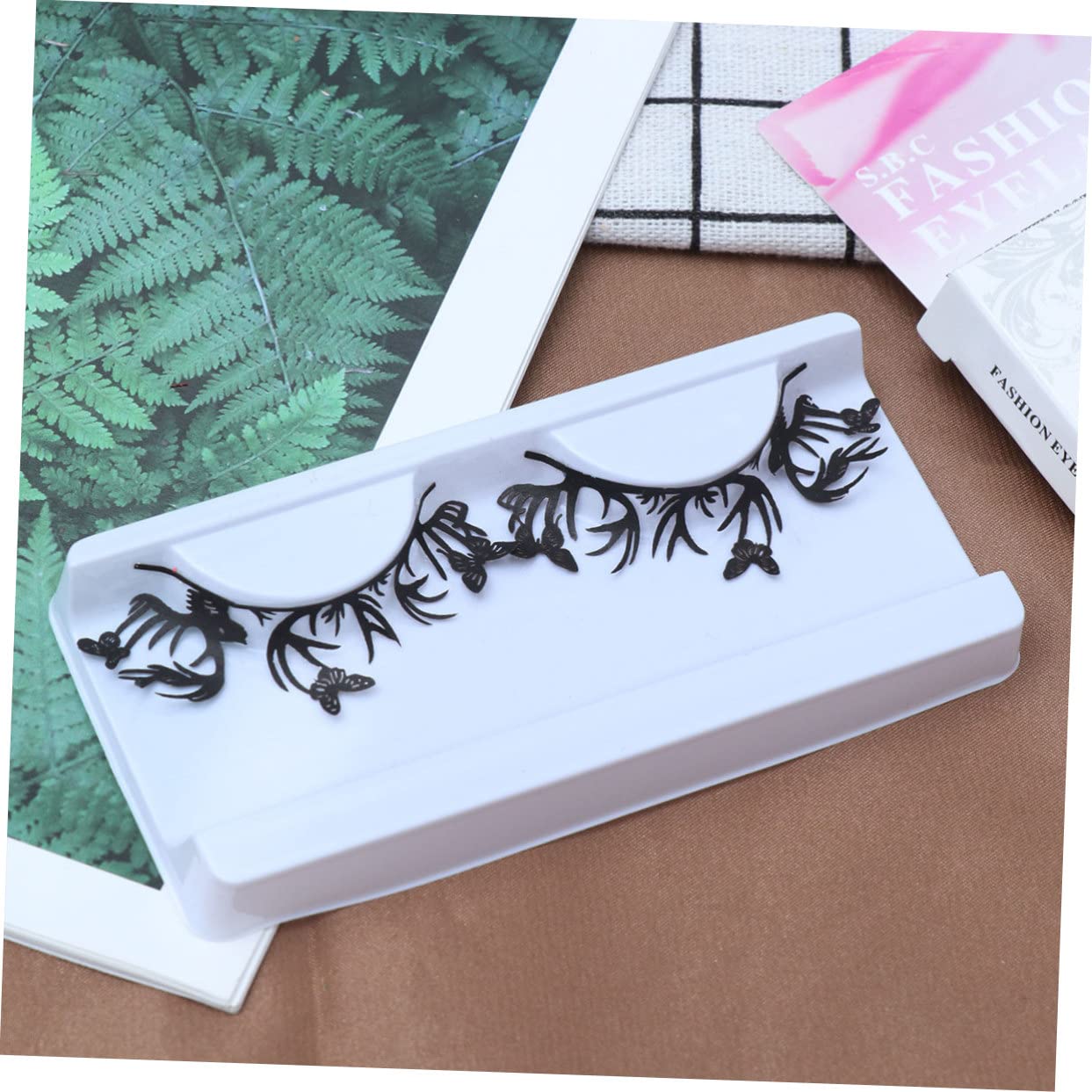 Beaupretty 15 Paires Longs Faux Cils Faux Cils En Papier D'halloween De Coupe De Papier Réutilisables De Fête De Mascarade De Autocollant Se Réconcilier