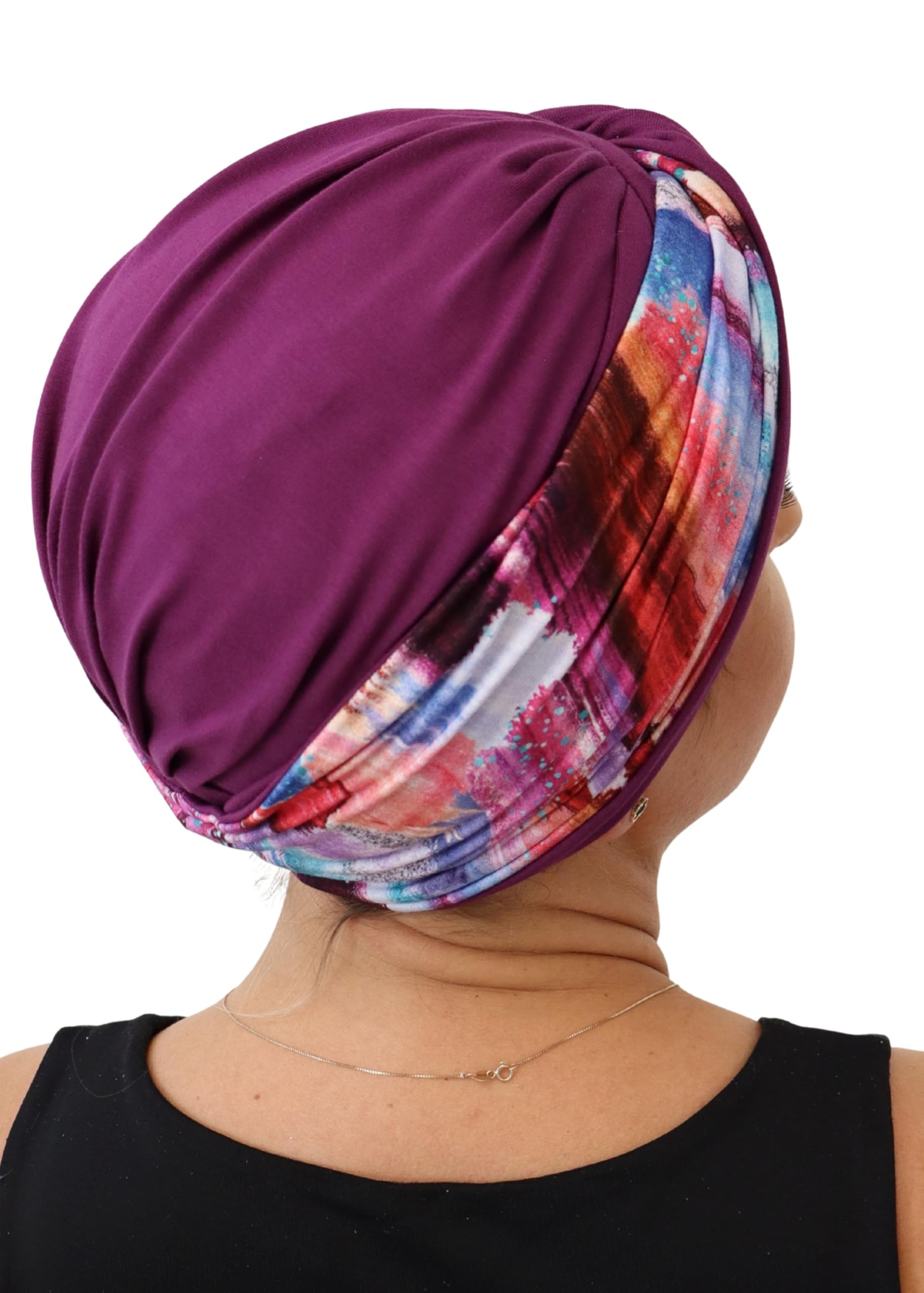 Deresina Aura Turban en bambou pour perte de cheveux, chimio