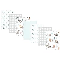 Vista 260 de Hudson Baby - Paños unisex de franela de algodón para bebé, bosque, talla única