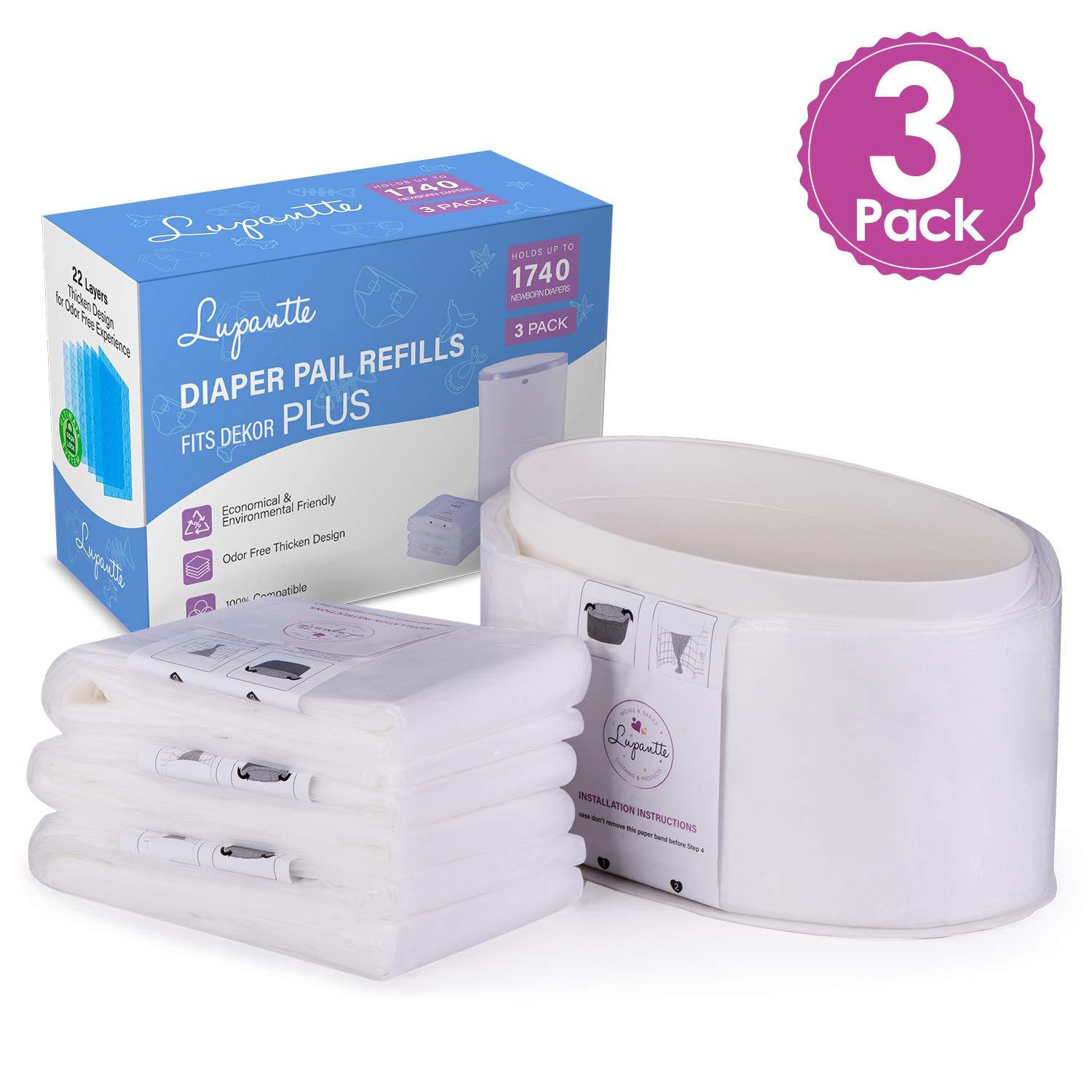 dekor diaper pail refills