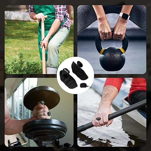 Miniatura 6 de Agarres ergonómicos de gimnasio para hombres y mujeres - Agarres de levantamiento de pesas de silicona suave para mancuernas, pesas, dominadas, peso