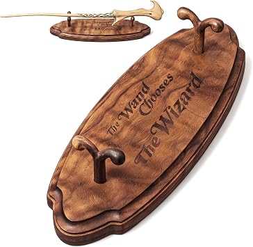 Handcrafted Black Walnut Magic Wand Stand, 9 in Display Holder