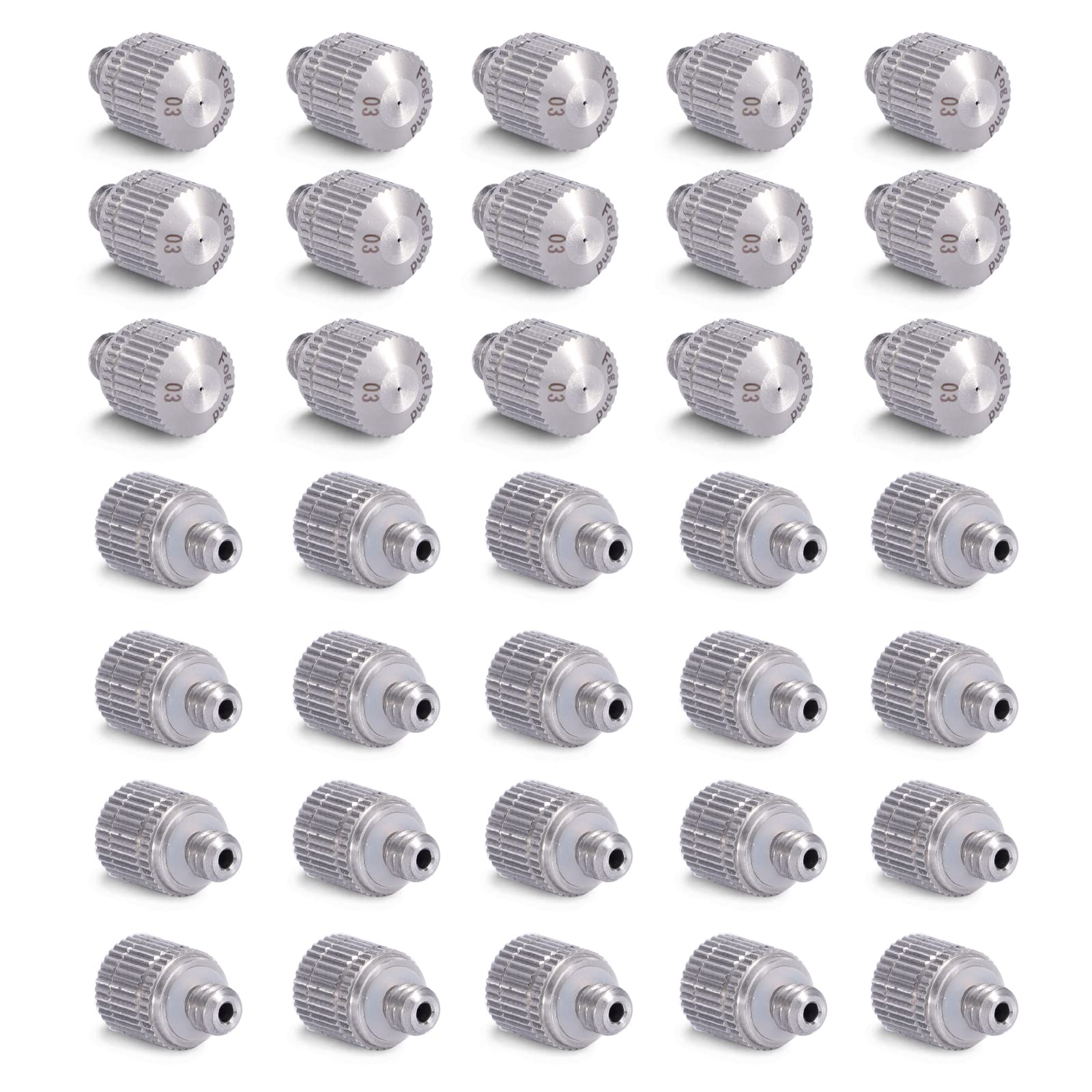 Buses de brumisation en inox 10/24 UNC 0.3mm pour rafraîchir la terrasse