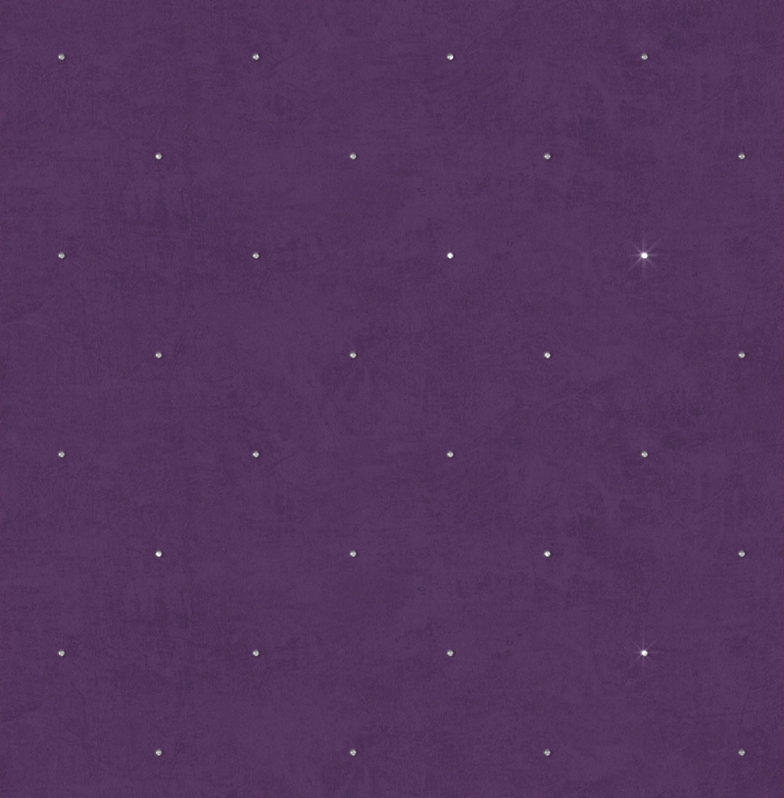 Papier peint non tissé violet à strass pour créer un salon moderne et chaleureux