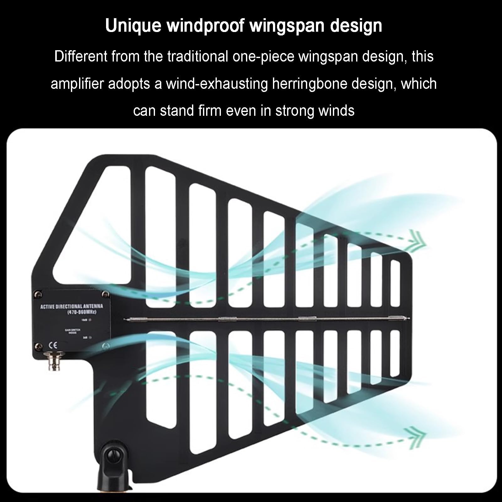 Bezprzewodowy system dystrybucji anteny UHF, 16-kanałowy wzmacniacz sygnału mikrofonowego, częstotliwość 500-950 MHz, długi zasięg 900 m dla wydajności scenicznej