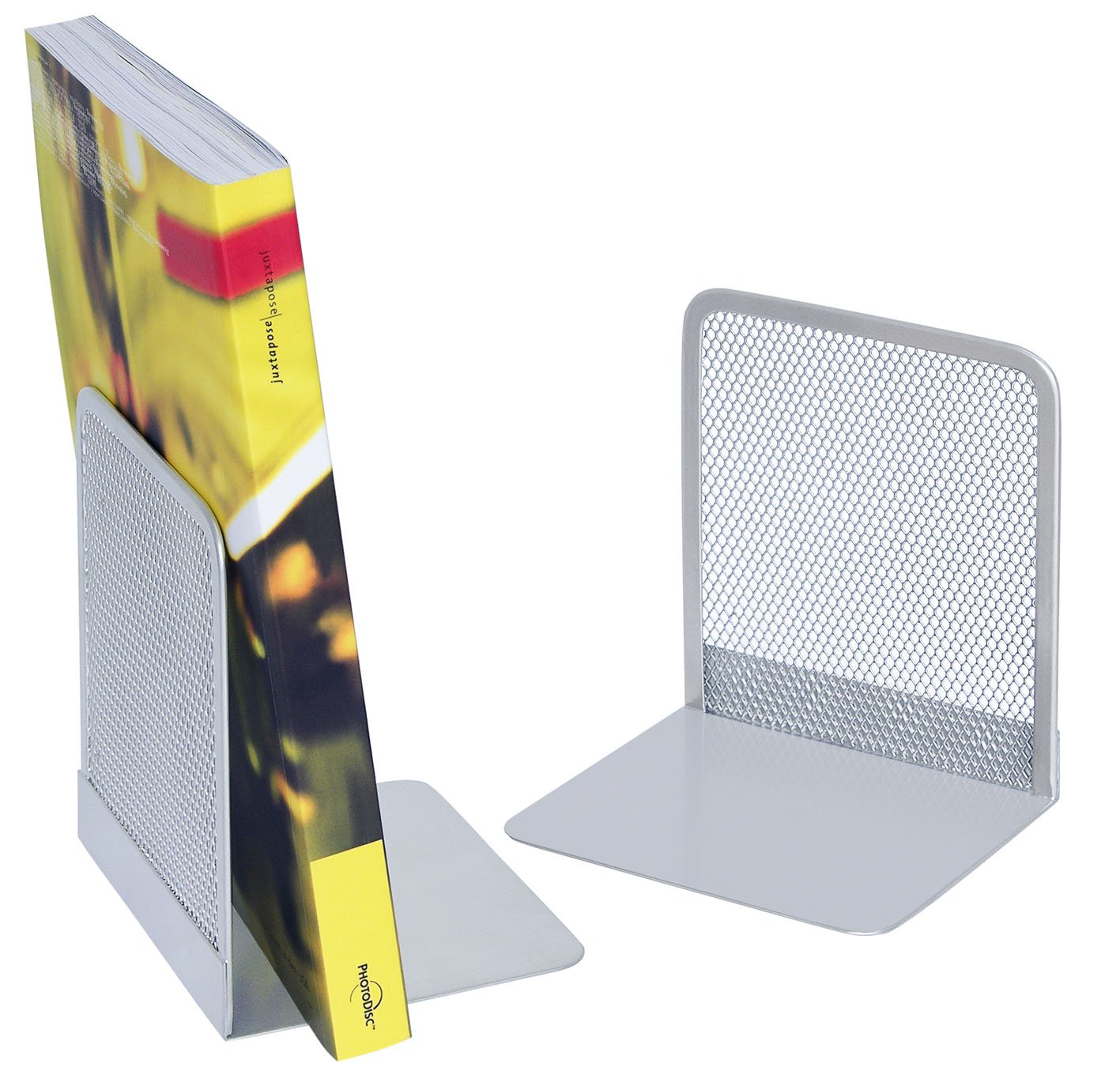 Wedo Office bookends Set of 2 Silver