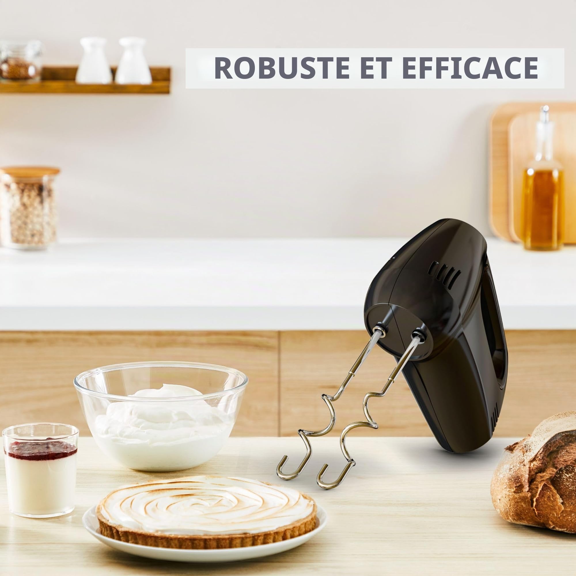 Moulinex hm3101 Quick Mix batteur électrique avec fouets et crochets
