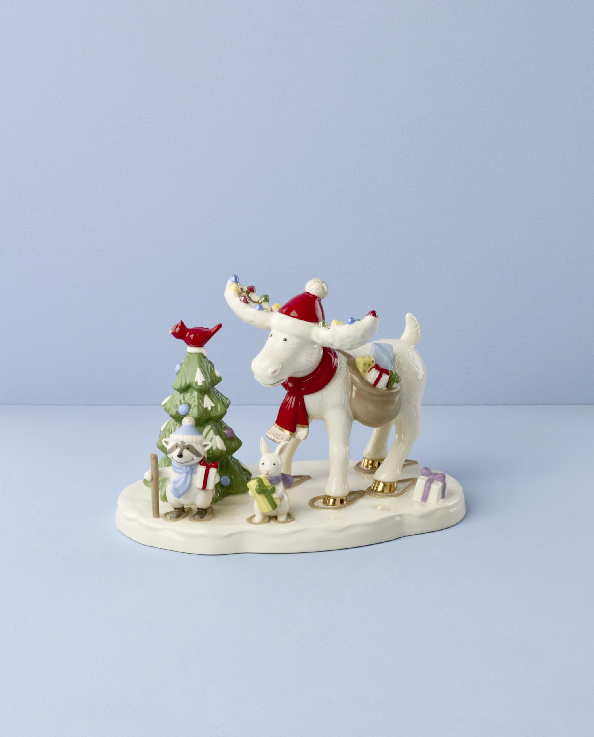 Amazon.com: Lenox 897676 Marcel The Moose Delivering Gifts