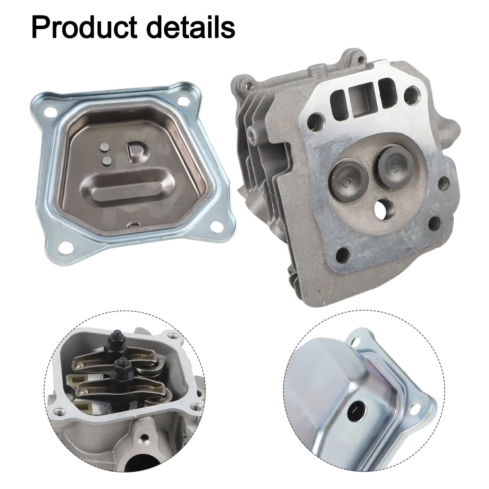 ZYNCUE 1 Set Testa Cilindro Assemblea Ricambio Per Gx160 E Gx200 Motori Valvola Molla Isolante Testa Cilindro Guarnizione Trimmer Copertura Bobina Tosaerba Trimmer Carburatore Carb