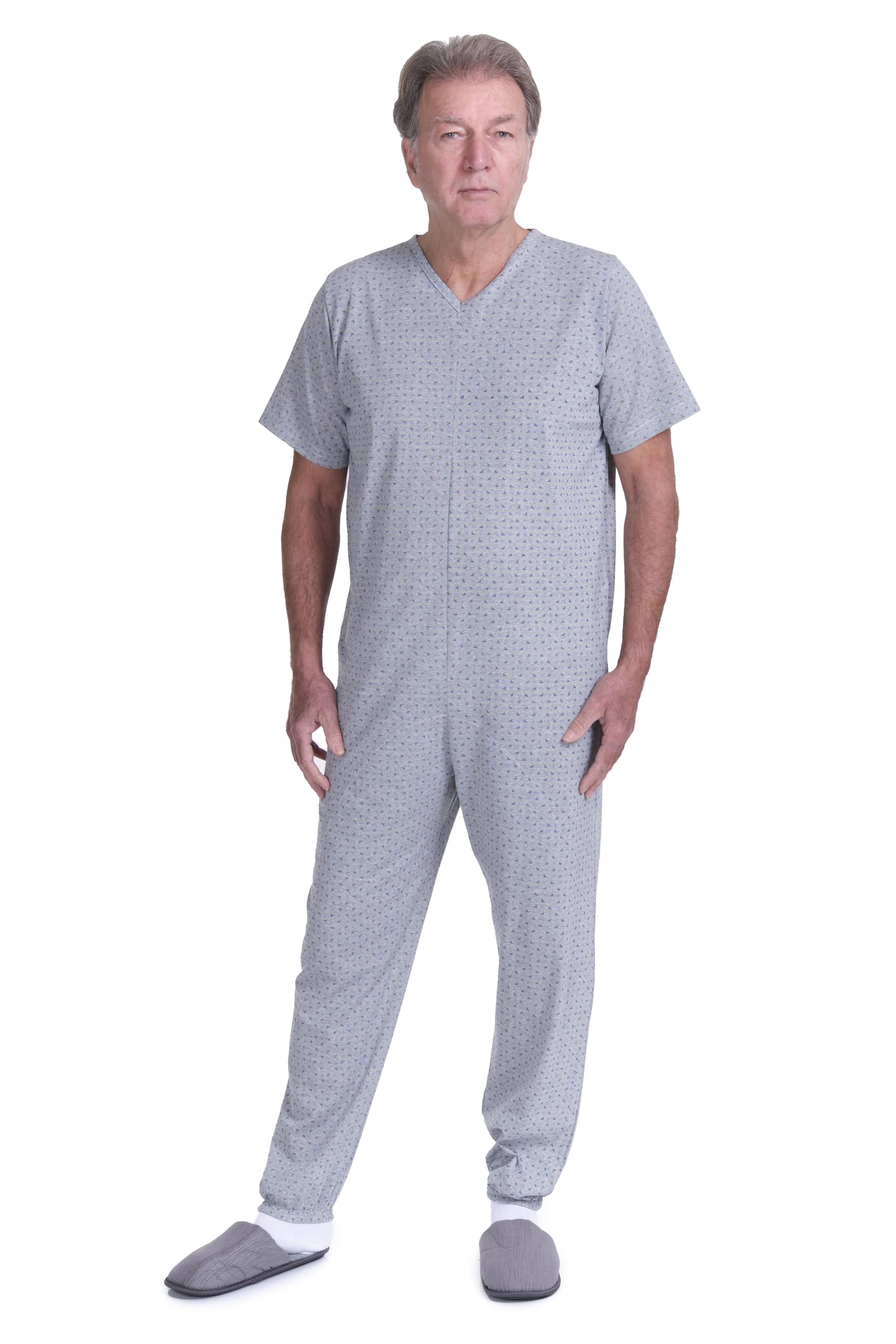 FERRUCCI COMFORT Pijama Tutone Sanitario Sentimiento Manga Corta 1 Cremallera Detrás Espalda Verano