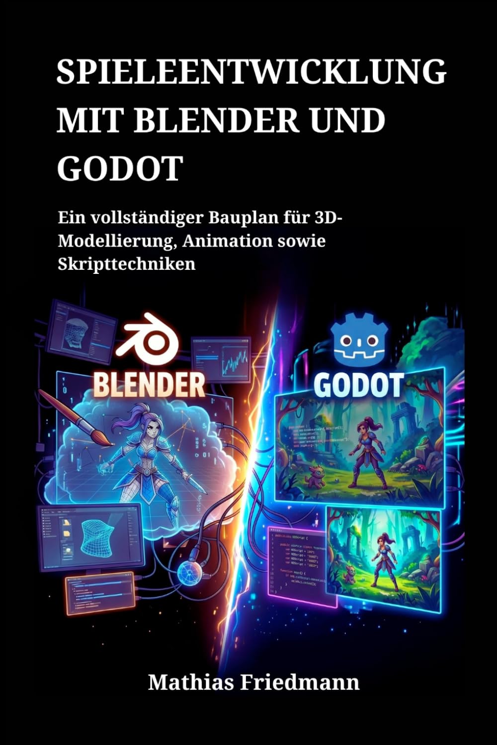 Spieleentwicklung mit Blender und Godot: Ein vollständiger Bauplan für 3D-Modellierung, Animation sowie Skripttechniken