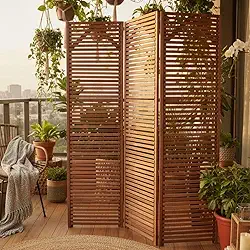 Biombo 03 partes em Madeira Maciça