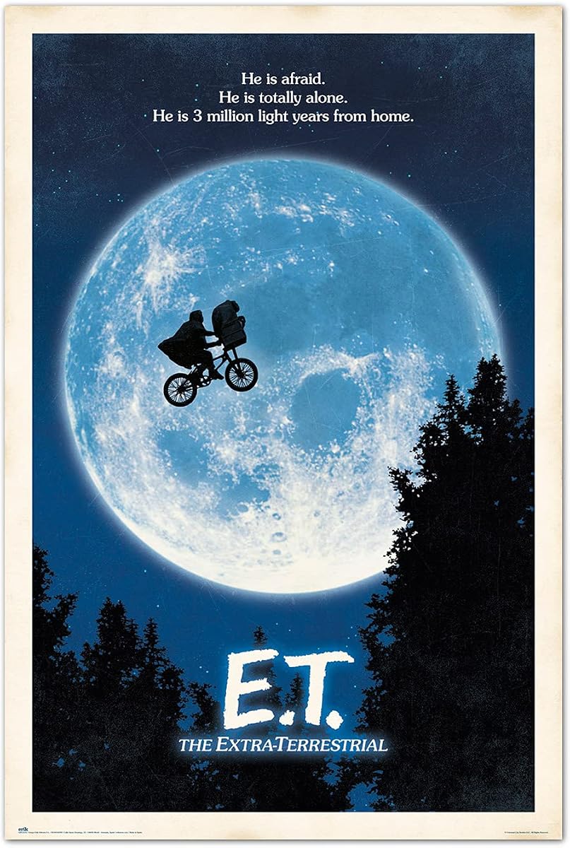 Grupo Erik ET Poster - Art Print - Decorative Living Room or Bedroom - Decorative Room - Size: 61 x 91 cm - Official Licence - E.T. The Alien Fan Item