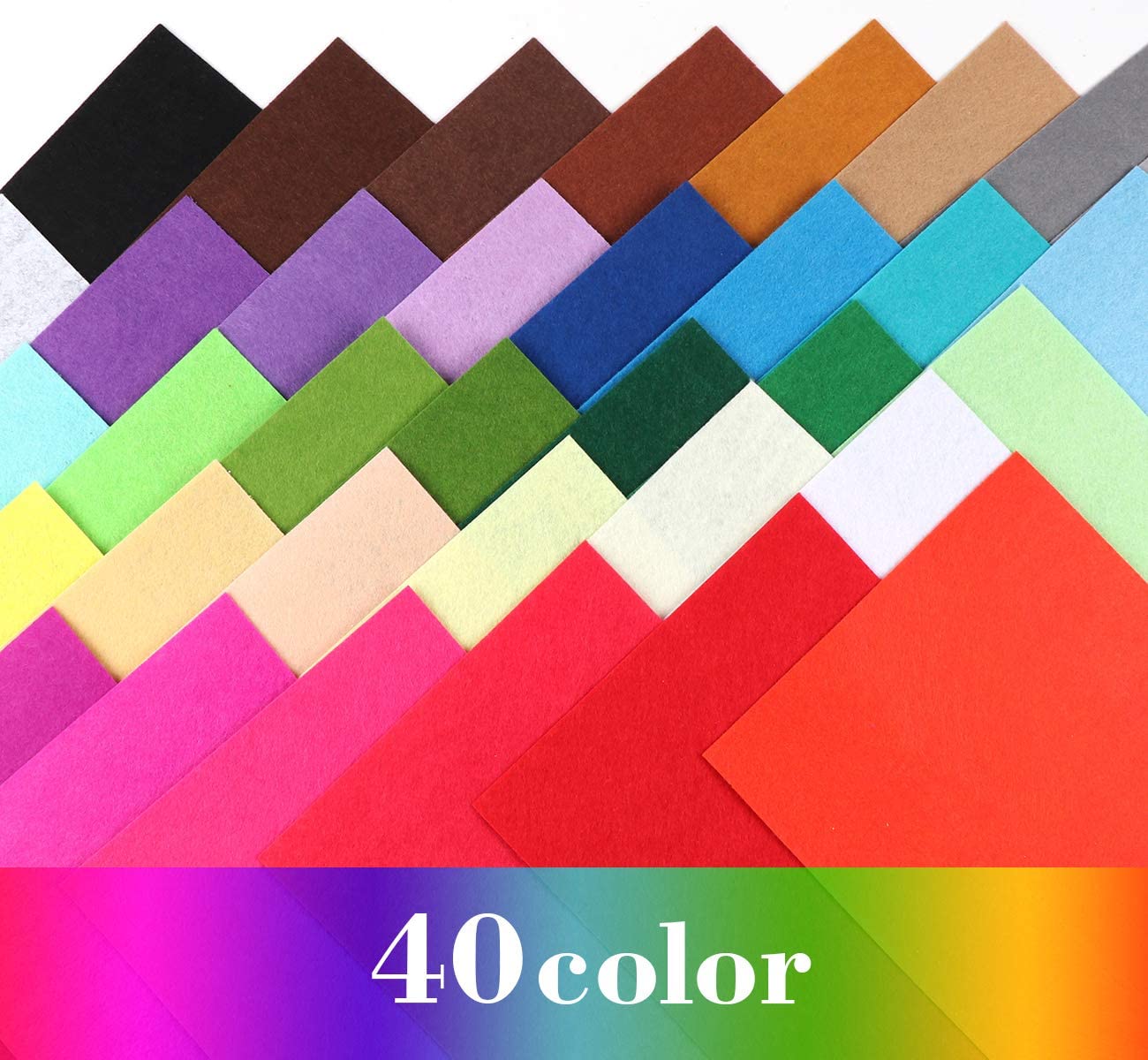 Homewit - Fieltro De Colores + Fieltro Para Manualidades, Accesorios